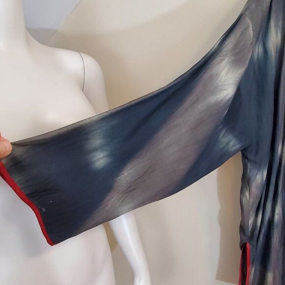 Handmade Native American Art tunic Top Hand Painted Beads Real Hair Fits XL-1X - Picture 10 of 11